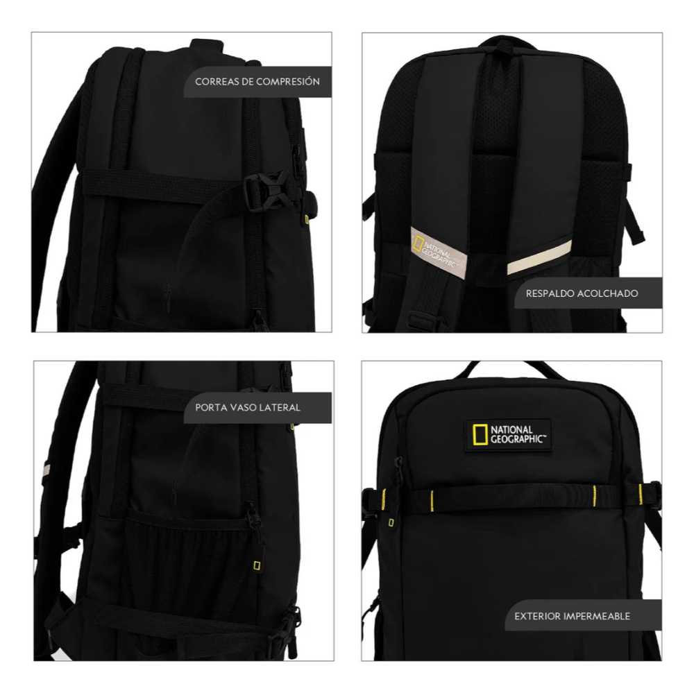 MOCHILA ANDES 25 NEGRA DE 23 LITROS - NATIONAL GEOGRAPHIC - 5