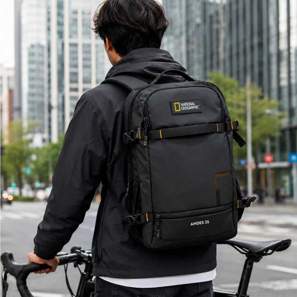 MOCHILA ANDES 25 NEGRA DE 23 LITROS - NATIONAL GEOGRAPHIC - 6