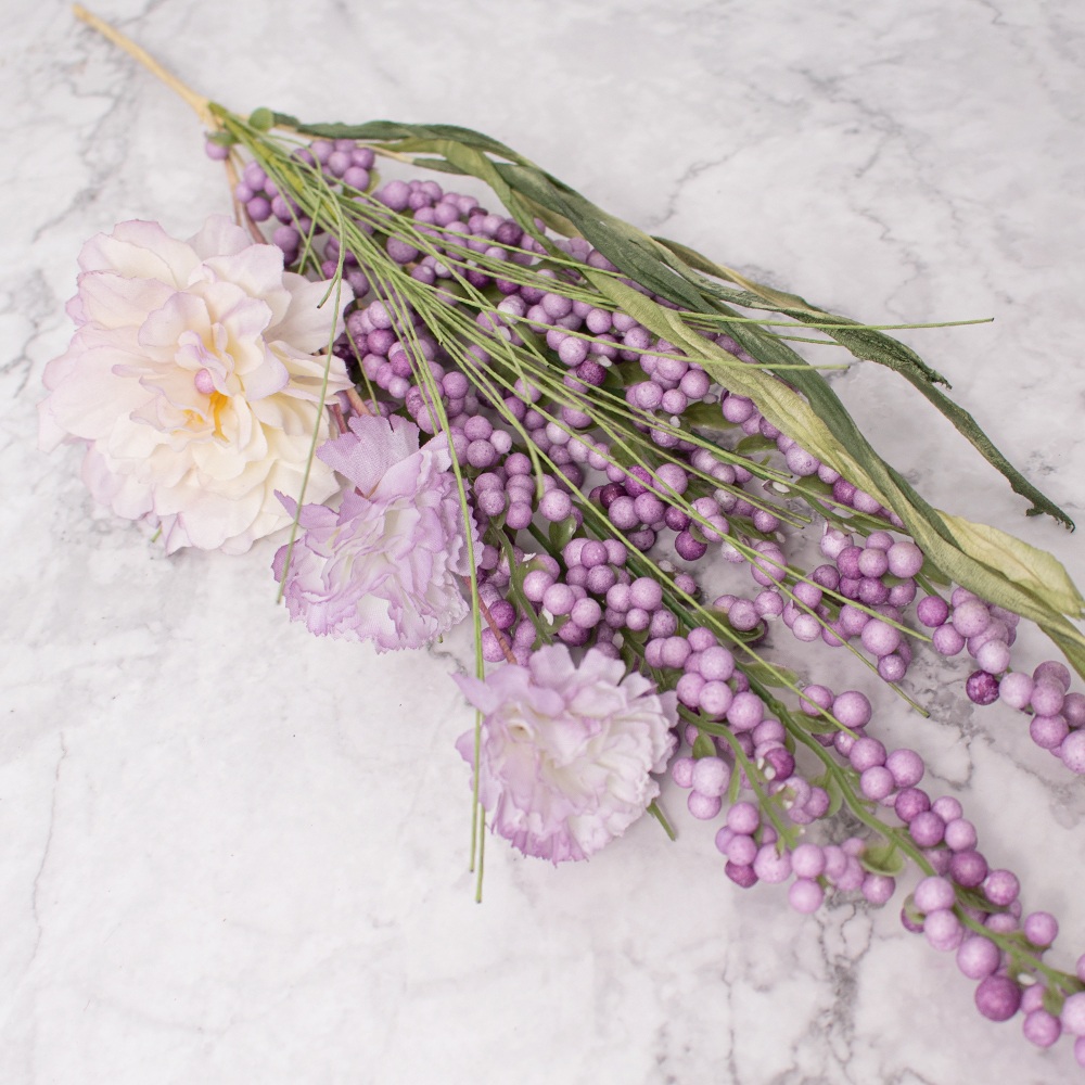 PACK DE 2 FLORES CON FOLLAJE MORADO PANORAMA HOGAR - 2