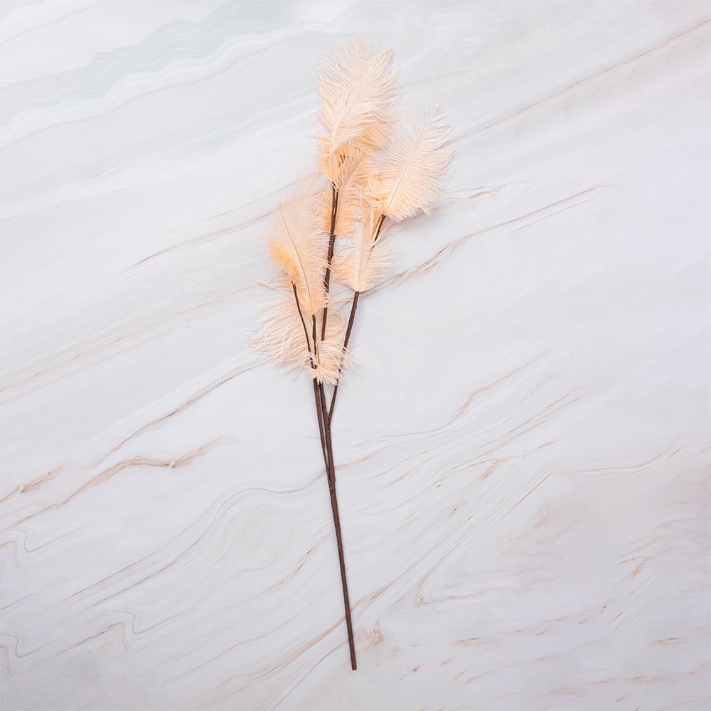 SETX2 PLUMAS BEIGE EN VARA 100CM PVC - 1