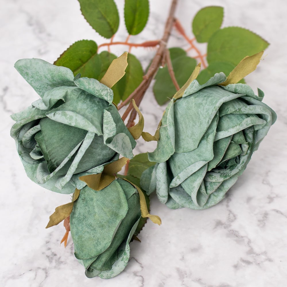 PACK DE 2 ROSAS VERDE PANORAMA HOGAR - 2
