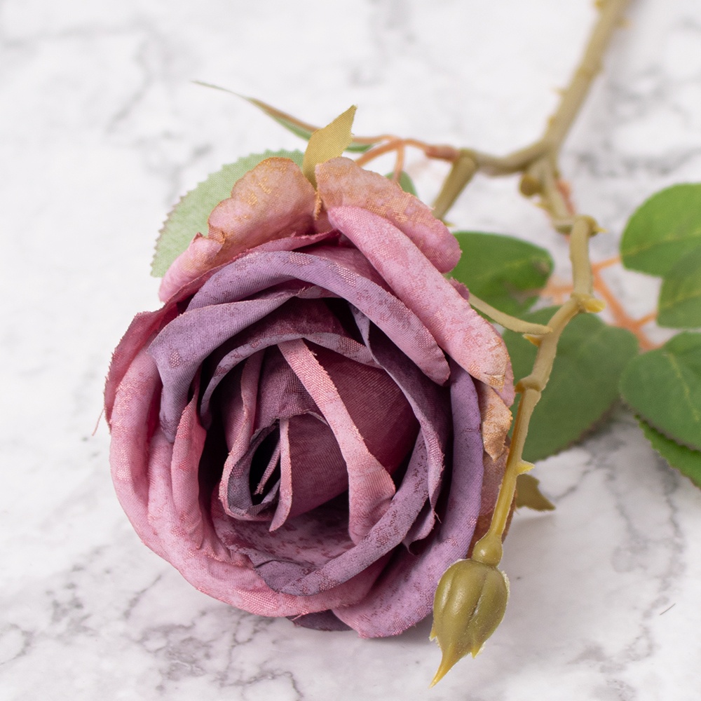 Rosas En Vara Morado Panorama Hogar Pack De 4 - 2