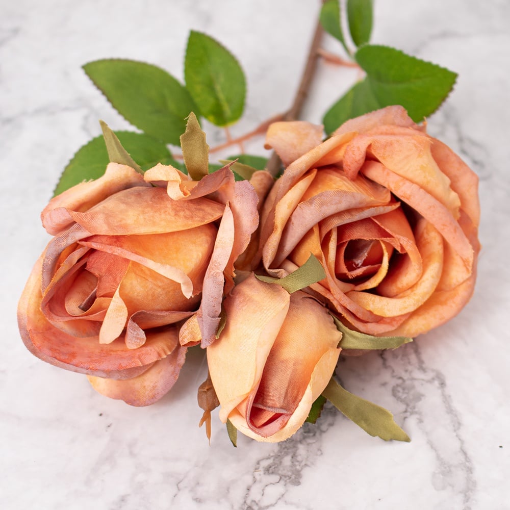 PACK DE 2 ROSAS NARANJA PANORAMA HOGAR - 2