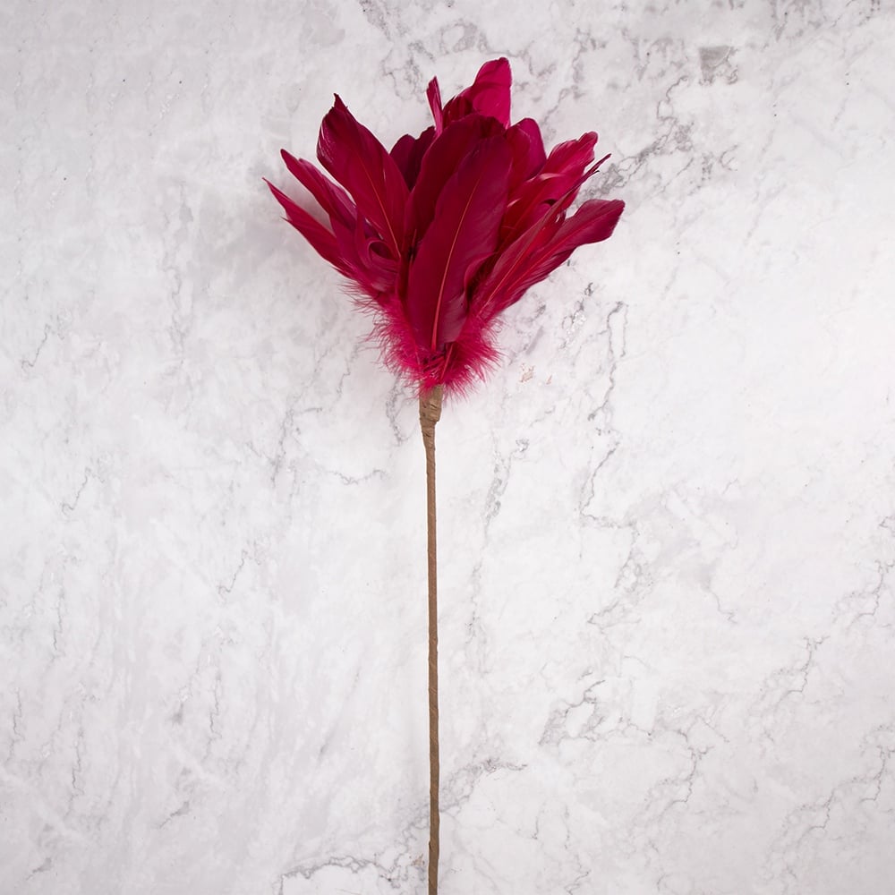 PACK DE 2 PLUMAS ROJO PANORAMA HOGAR - 1