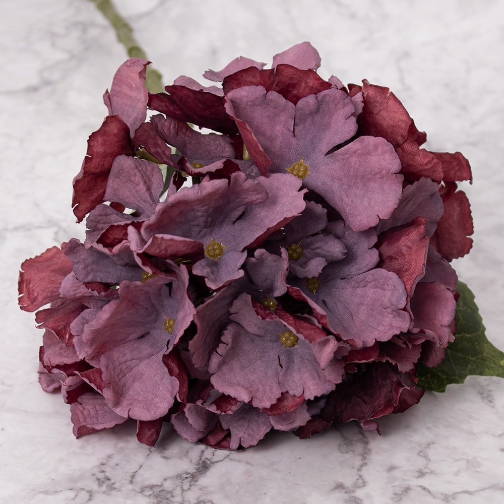 Hortensias En Vara Morado Panorama Hogar Pack De 4 - 2