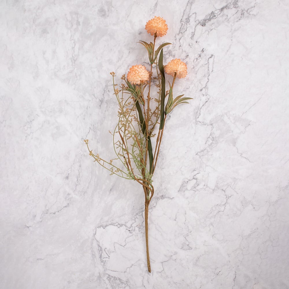 PACK DE 2 POMPONES EN VARA NARANJA PANORAMA HOGAR - 1