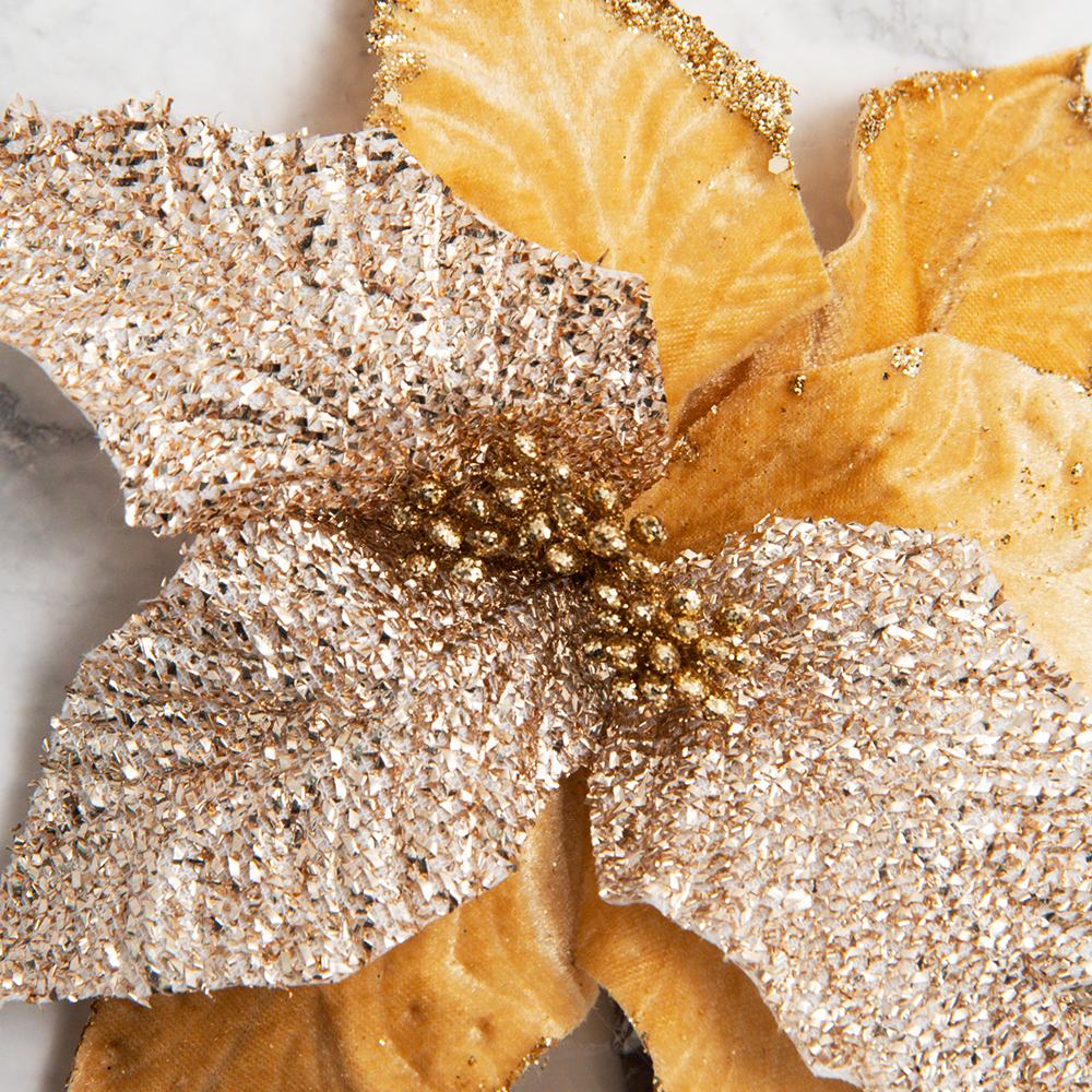 PACK DE 2 POINSETTIAS ARTIFICIALES SURTIDAS PANORAMA HOGAR - 3