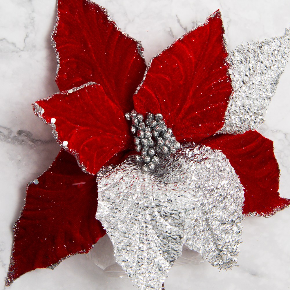 PACK DE 2 POINSETTIAS ARTIFICIALES SURTIDAS PANORAMA HOGAR - 7
