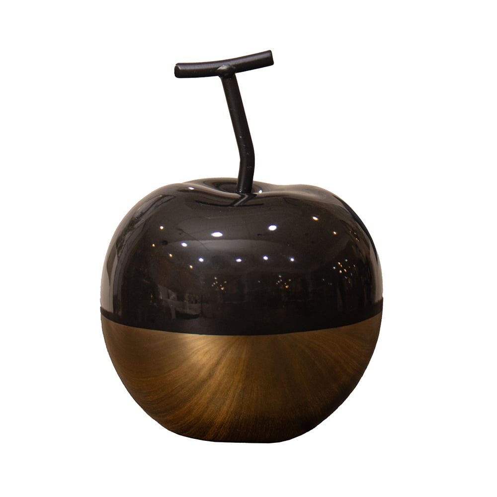 MANZANA NEGRODORADO 16CM CERAMICA DECORATIVO - 1