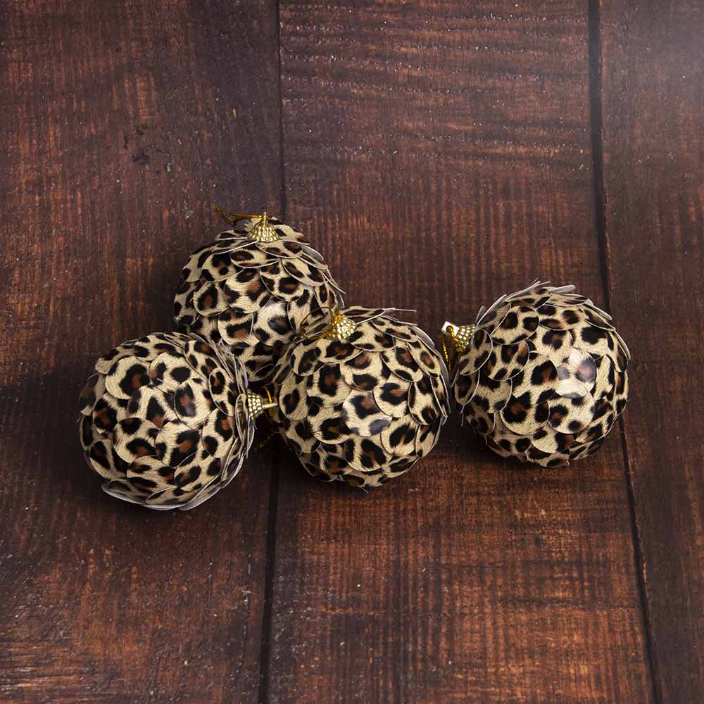 ESFERAS 6UNID ANIMAL PRINT MULTICOLOR - 2