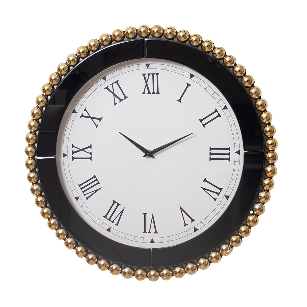 RELOJ DE PARED REDONDO CON MARCO DECORATIVO 50CM - 1