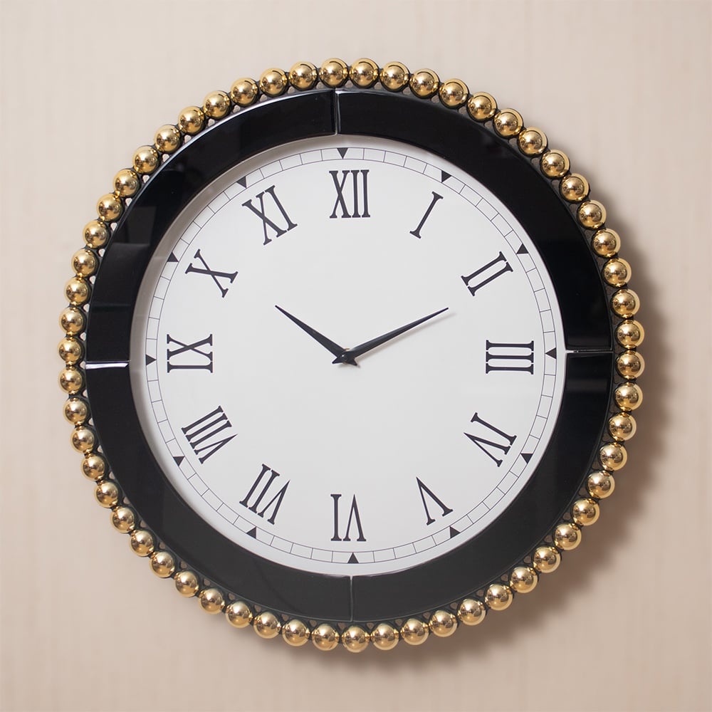 RELOJ DE PARED REDONDO CON MARCO DECORATIVO 50CM - 2