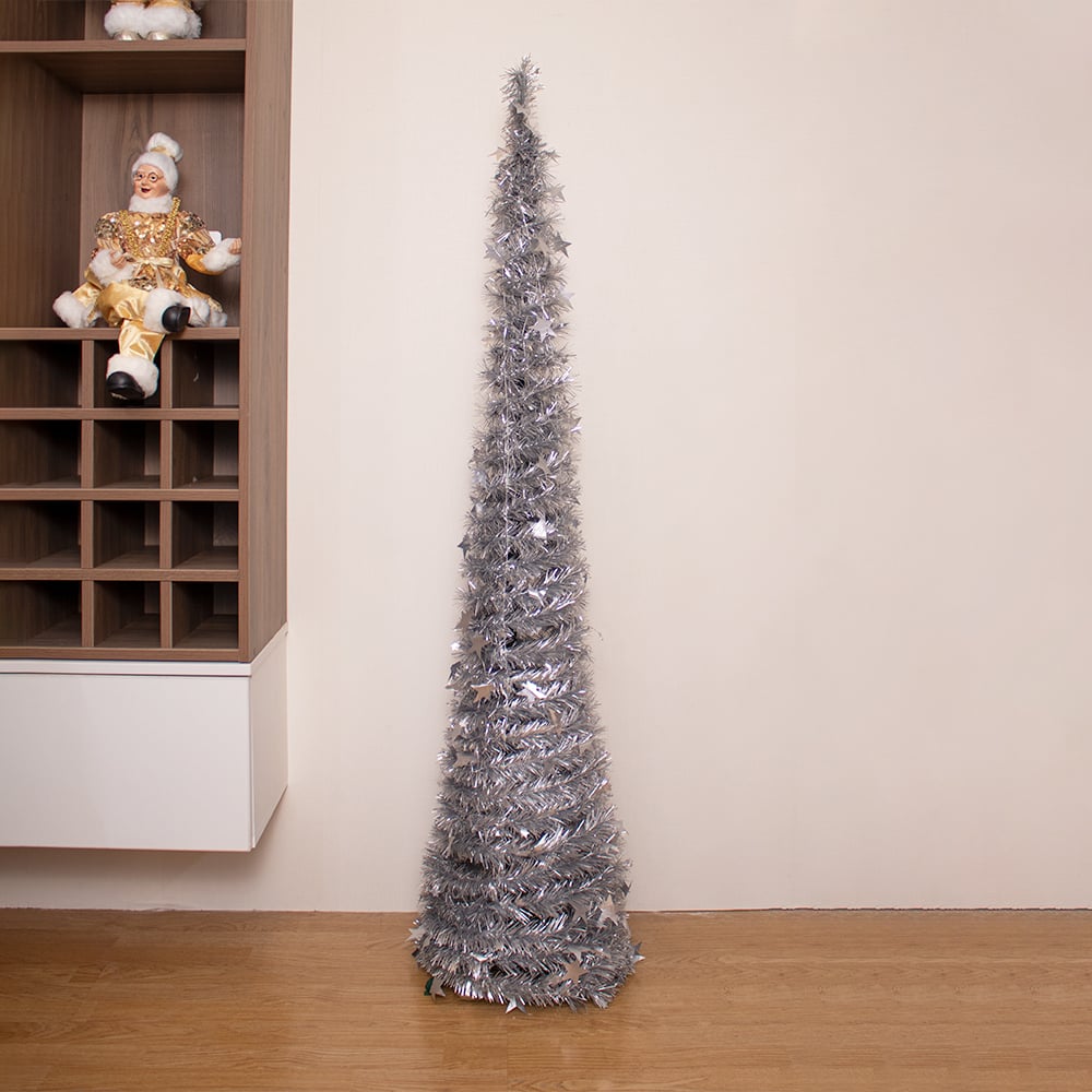 ÁRBOL NAVIDEÑO PLEGABLE SURTIDO 15M - 1