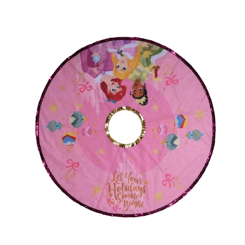 FALDA DE ÁRBOL NAVIDEÑO PANADECOR PRINCESAS POLIÉSTER 108CM - 1