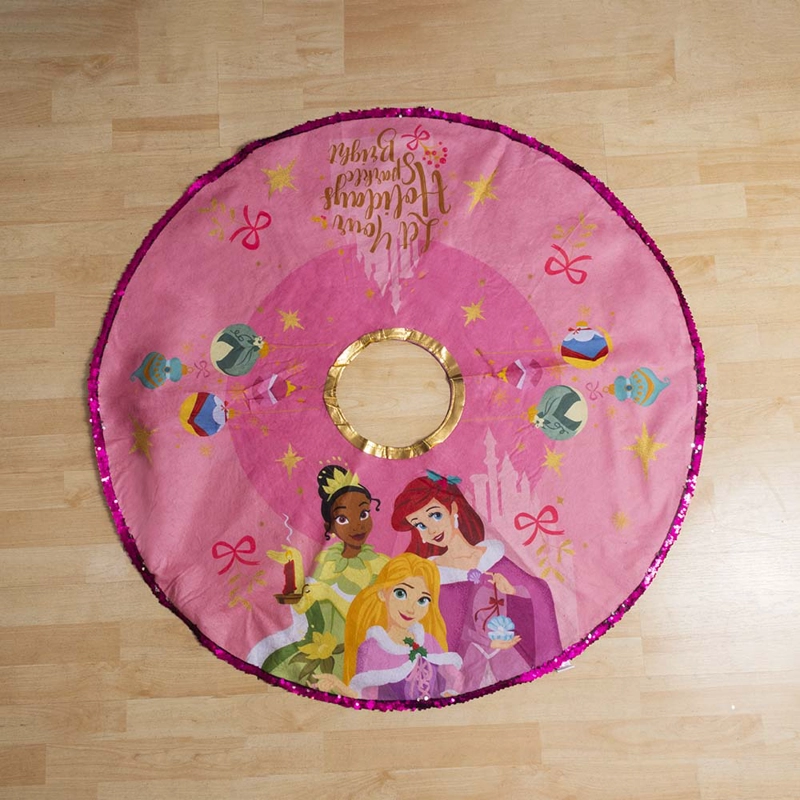 FALDA DE ÁRBOL NAVIDEÑO PANADECOR PRINCESAS POLIÉSTER 108CM - 3