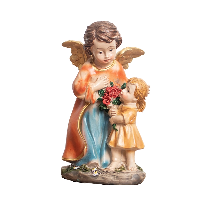 ANGEL CON NIÑA POLIRESINA - 1