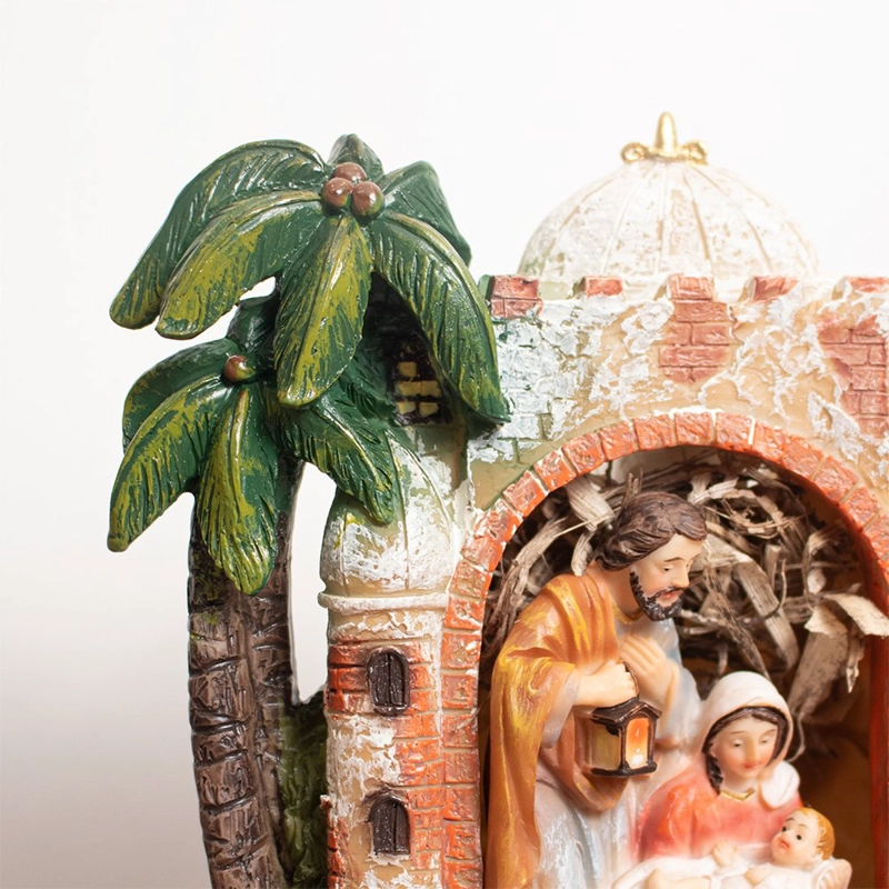 SAGRADA FAMILIA CON ESTABLO 15CM - 4