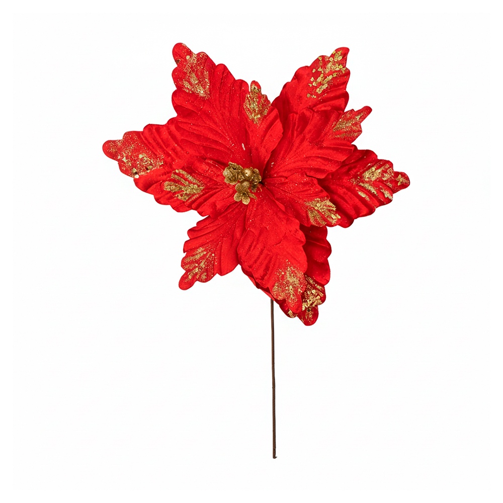 SETX2 FLORES POINSETTIAS 74CM PVC SURTIDOS - 1