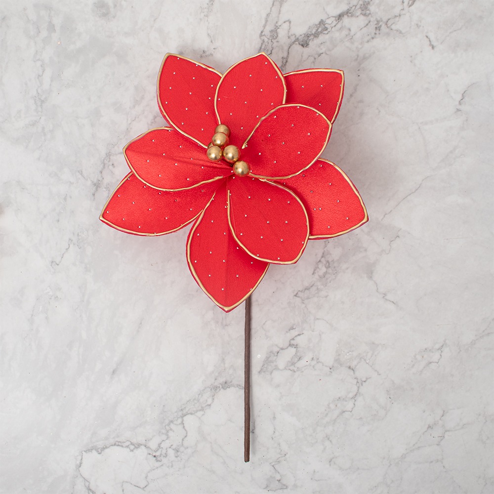SETX3 FLORES POINSETTIAS 43CM PVC SURTIDOS - 2