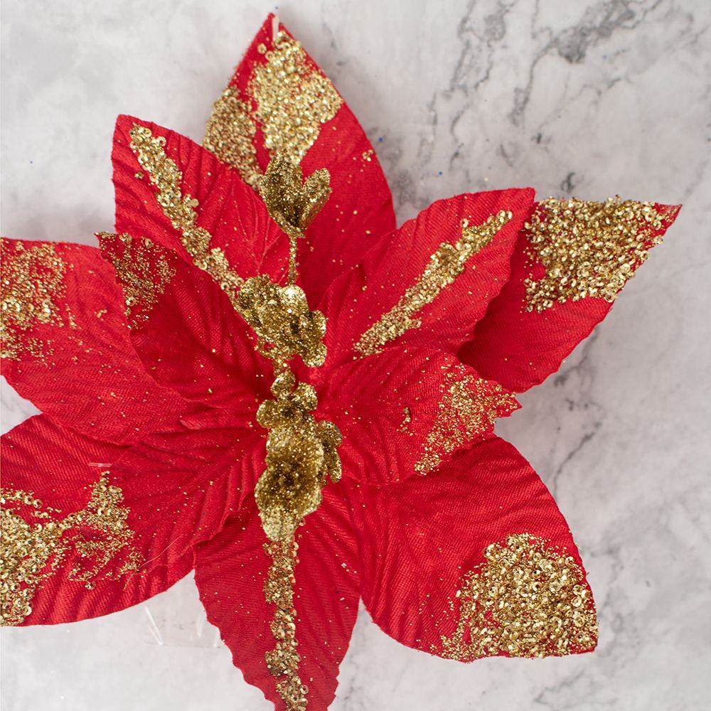 SETX4 FLORES POINSETTIAS 35CM PVC SURTIDOS - 9