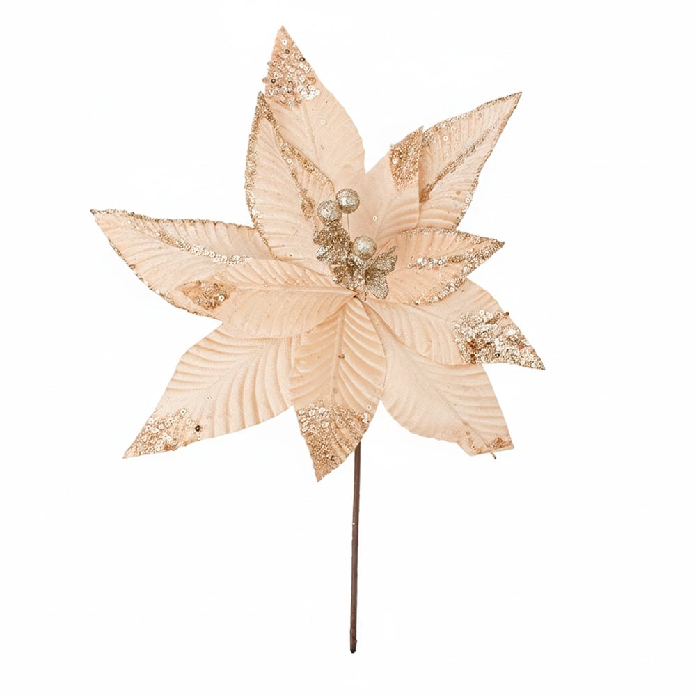 SETX4 FLORES POINSETTIAS PVC 30CM SURTIDOS - 1