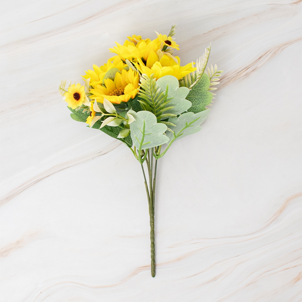 Ramo De Girasoles Amarillos Mini Pvc Set x6 - 2