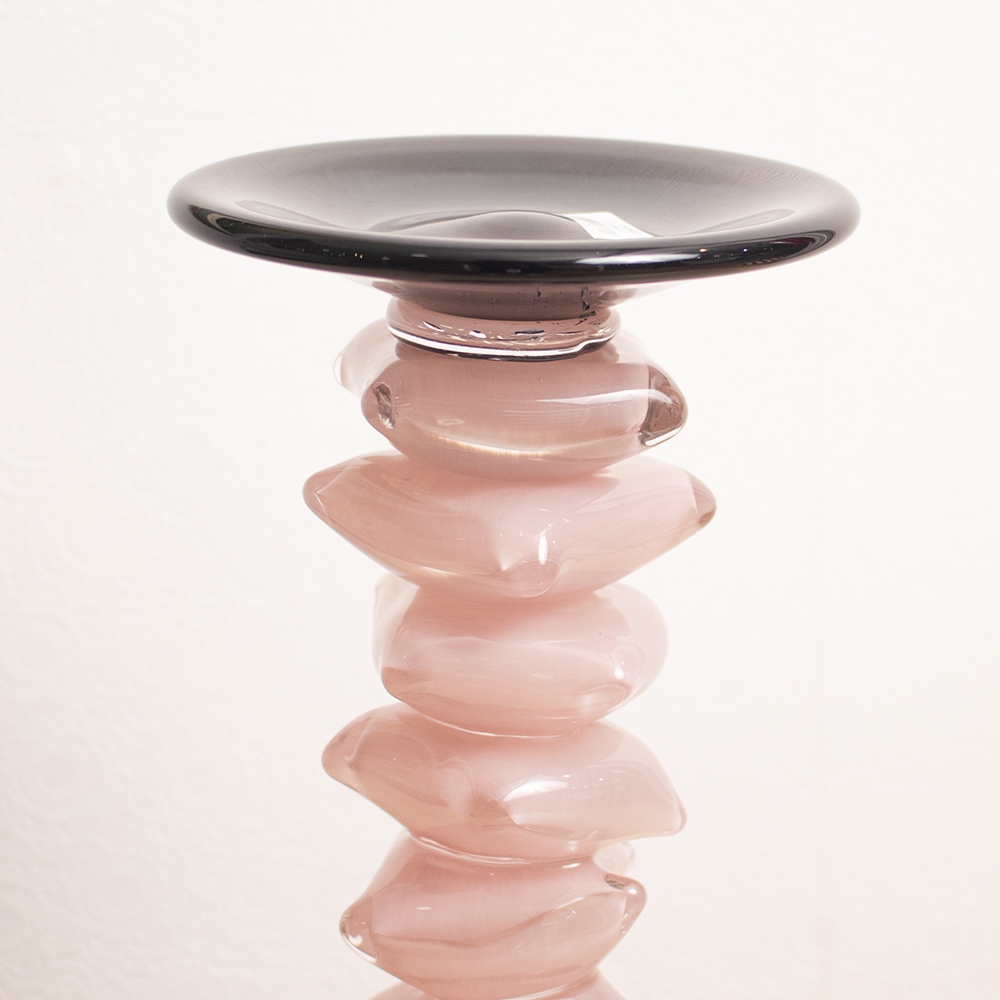 CANDELERO SORELLA 27CM VIDRIO MURANO - 3