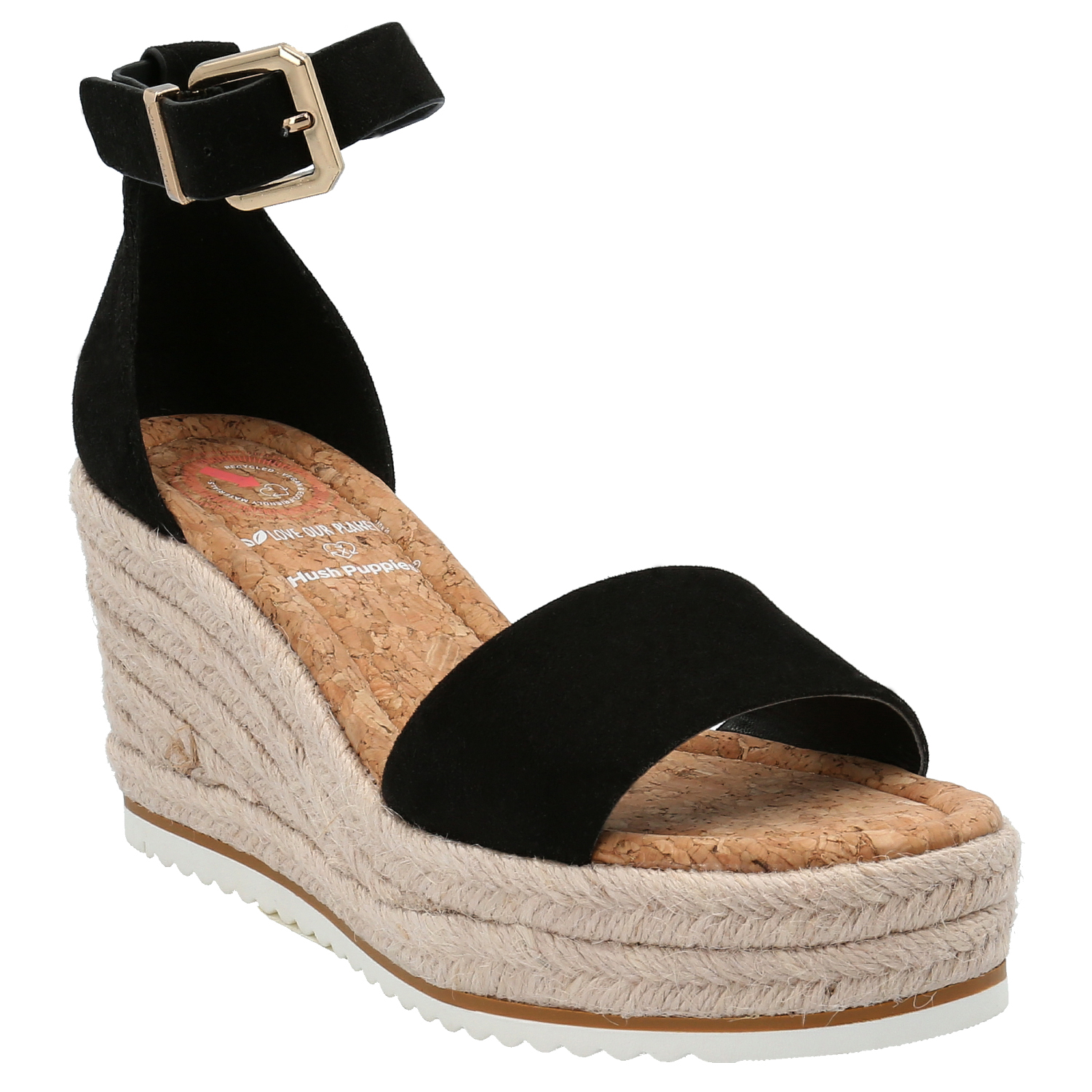 SANDALIA HUSH PUPPIES CIBELE NEGRO - 1