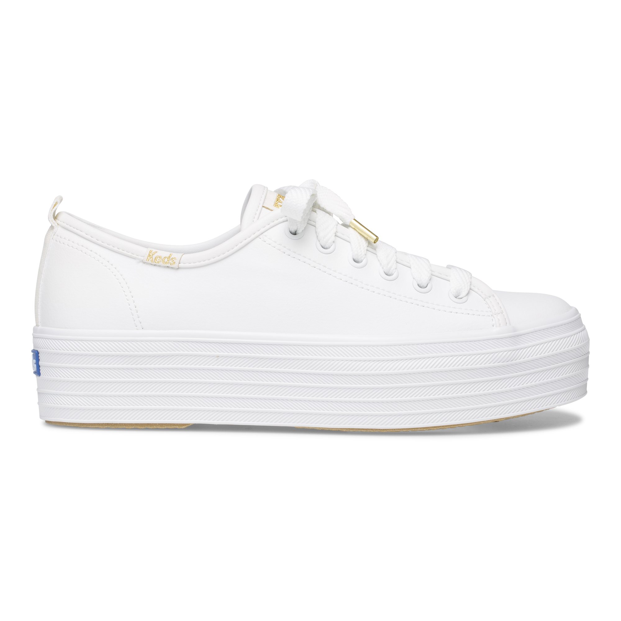 ZAPATILLA KEDS TRIPLE UP LEATHER WHITE - 5