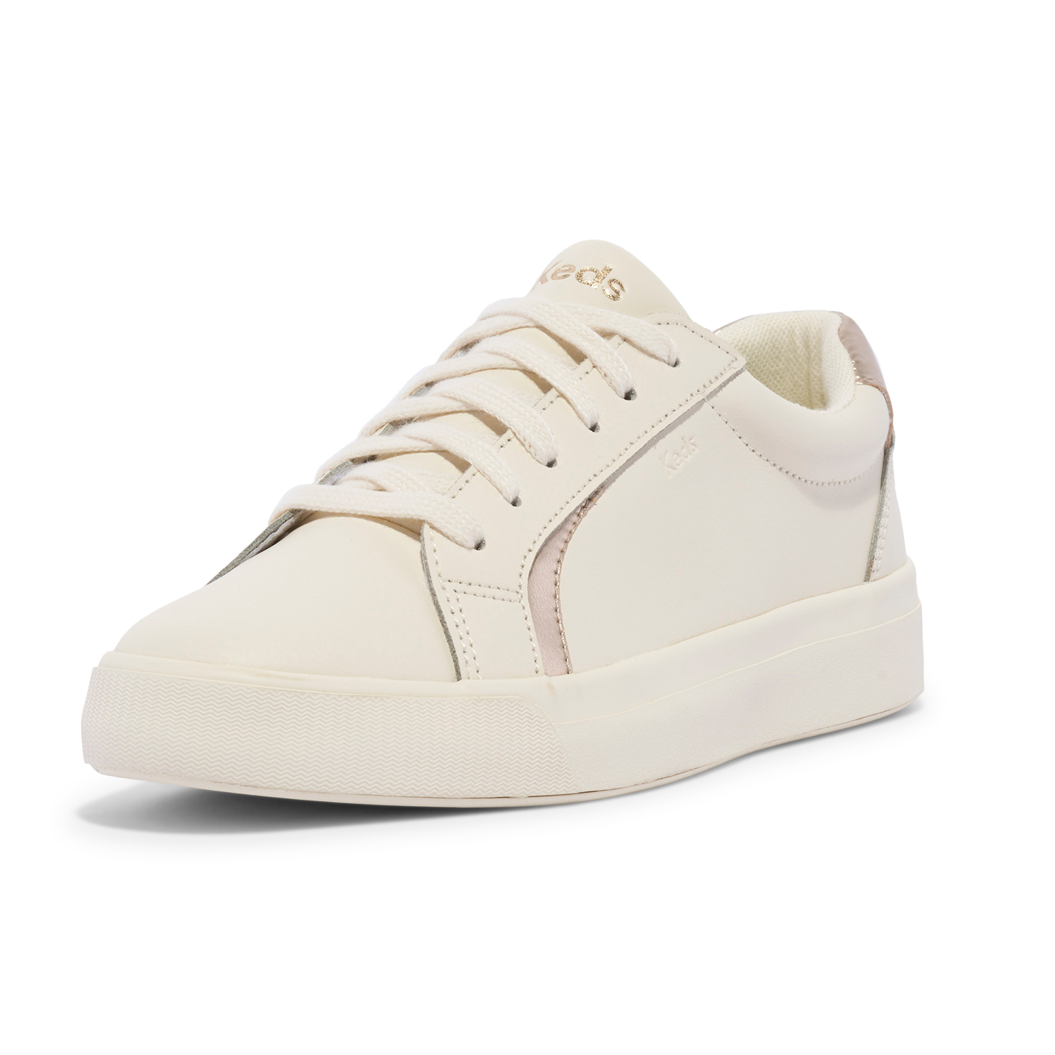 ZAPATILLA KEDS MUJER PURSUIT CUERO BLANCA - 3