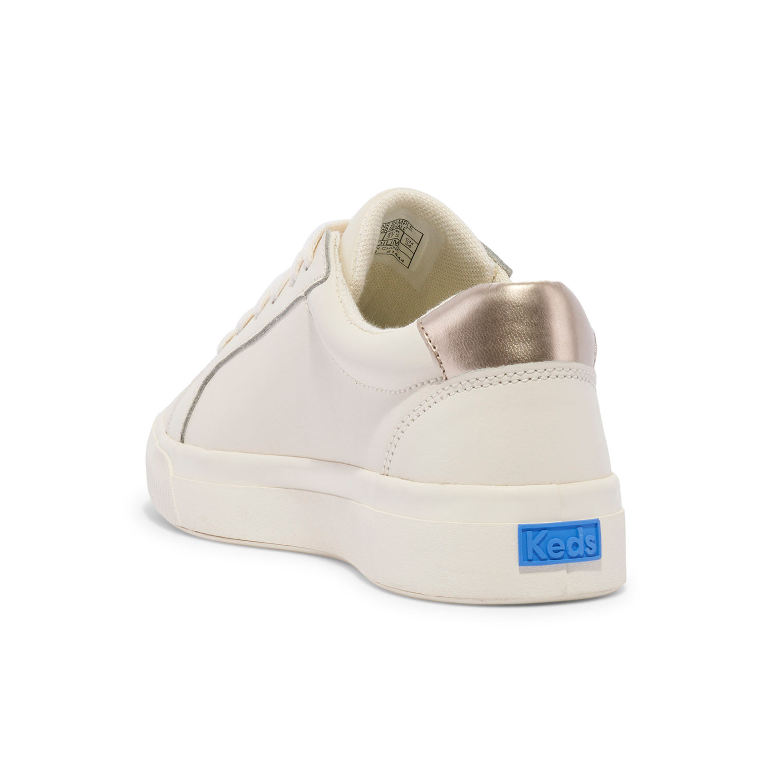 ZAPATILLA KEDS MUJER PURSUIT CUERO BLANCA - 4