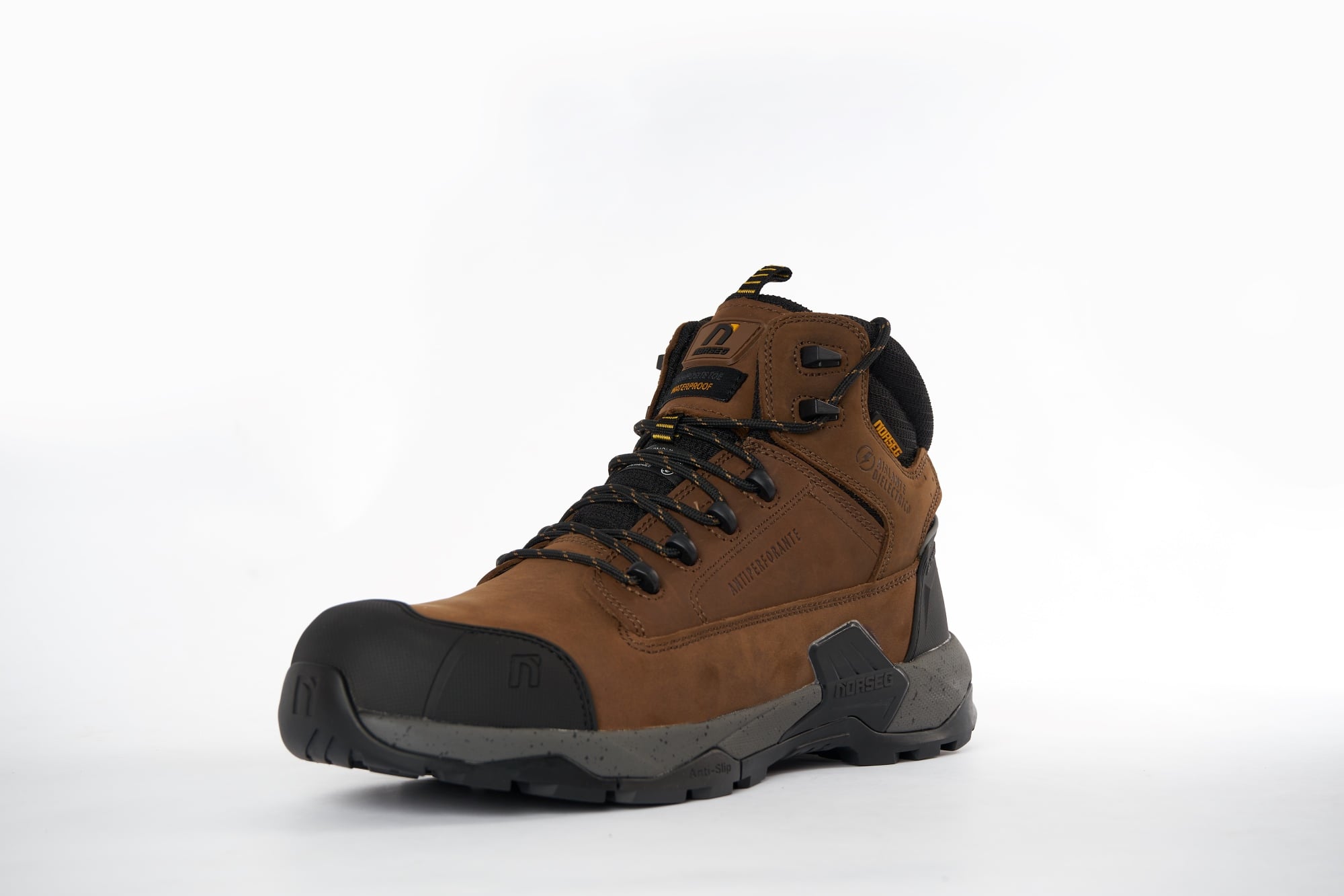 BOTAS DE SEGURIDAD HOMBRE CUERO MARRÓN NOBUCK VIPER CT NORSEG SAFETY - 3