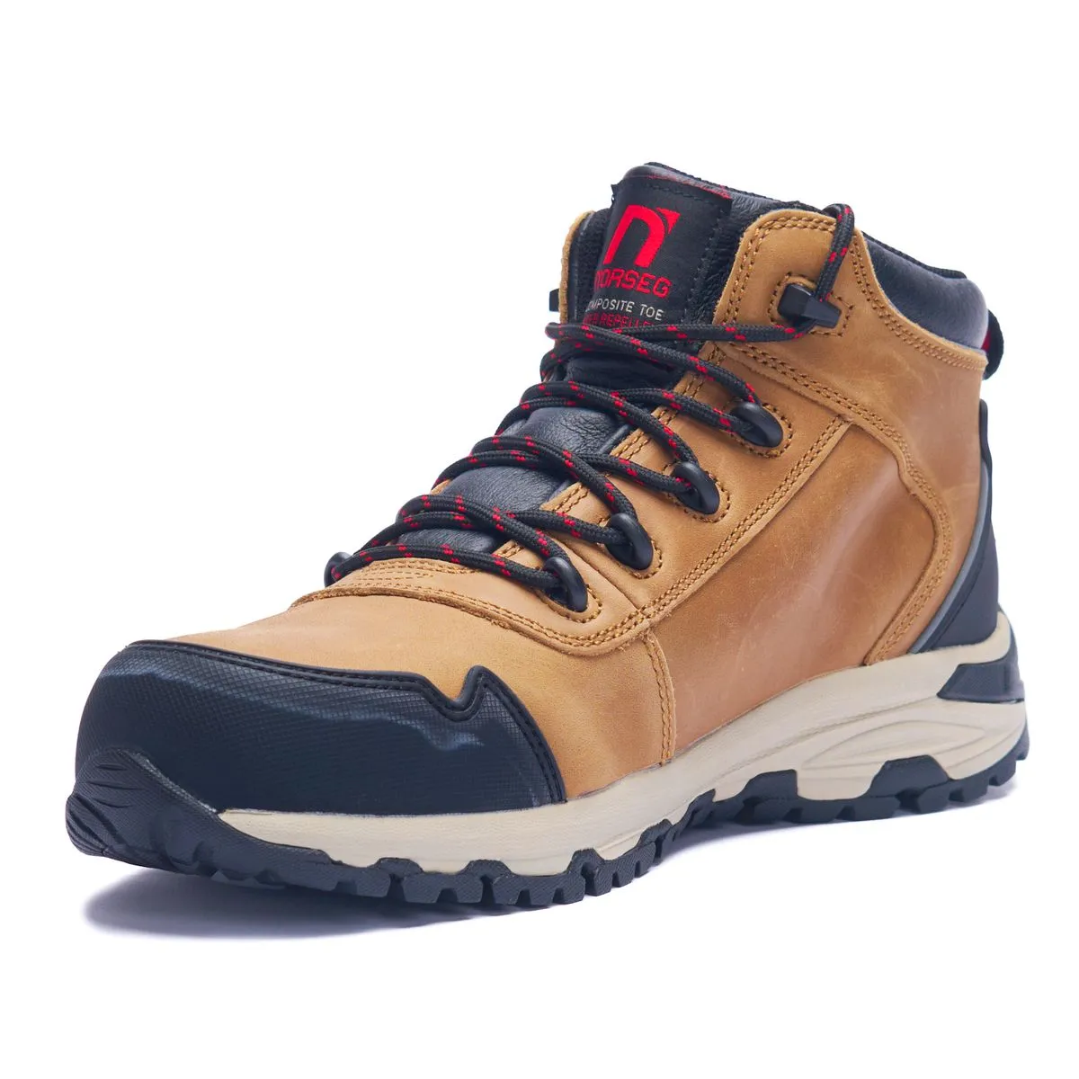BOTA DE SEGURIDAD PARA HOMBRE CUERO NS652 RIVER CT MARRÓN NORSEG SAFETY - 4