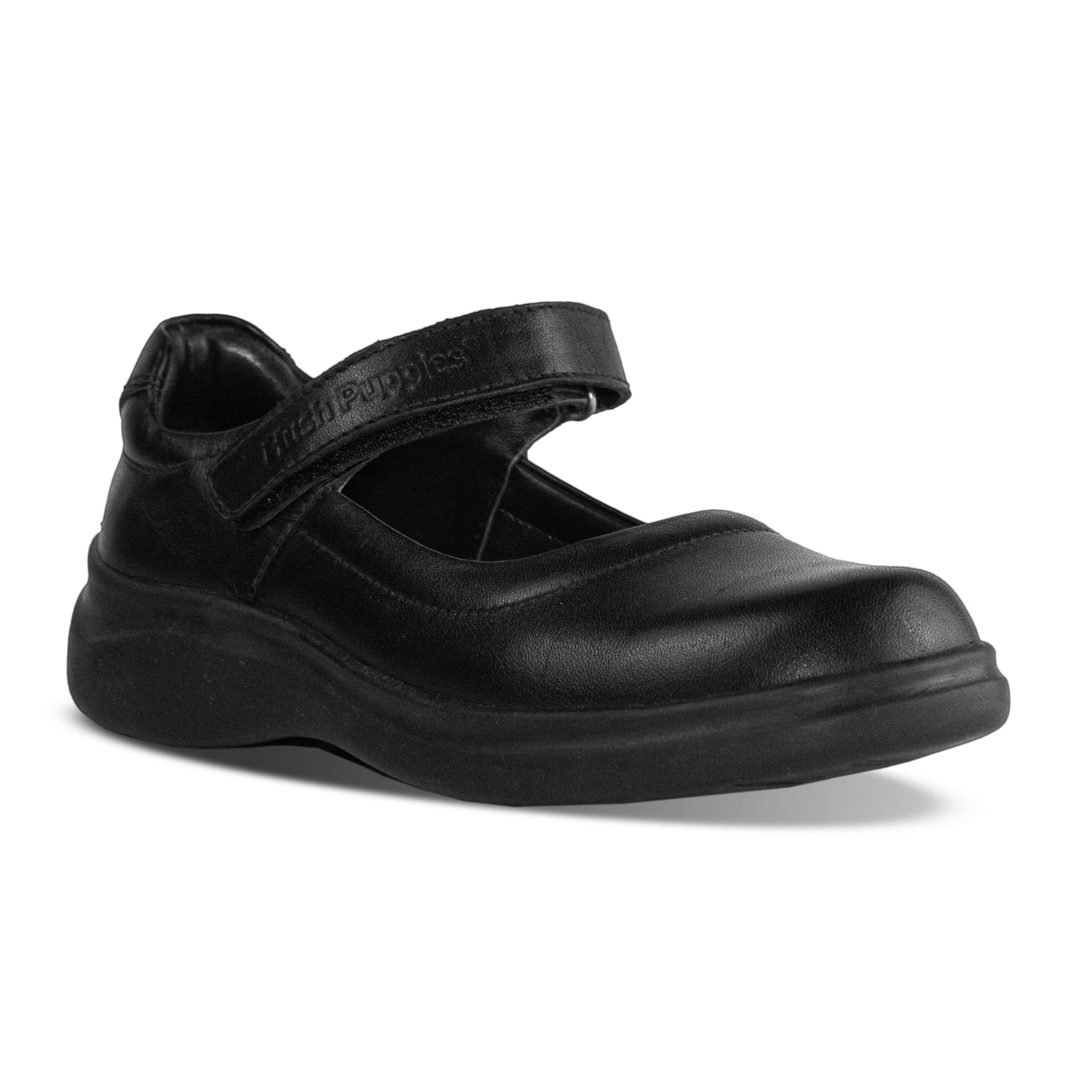 ZAPATO ESCOLAR HUSH PUPPIES NIÑA ALEFLOR NEGRO - 1