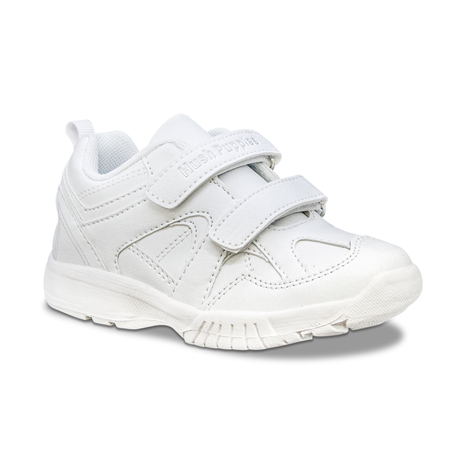 ZAPATILLA HUSH PUPPIES KIDS RACE 2 VELCROS BLANCO - 1