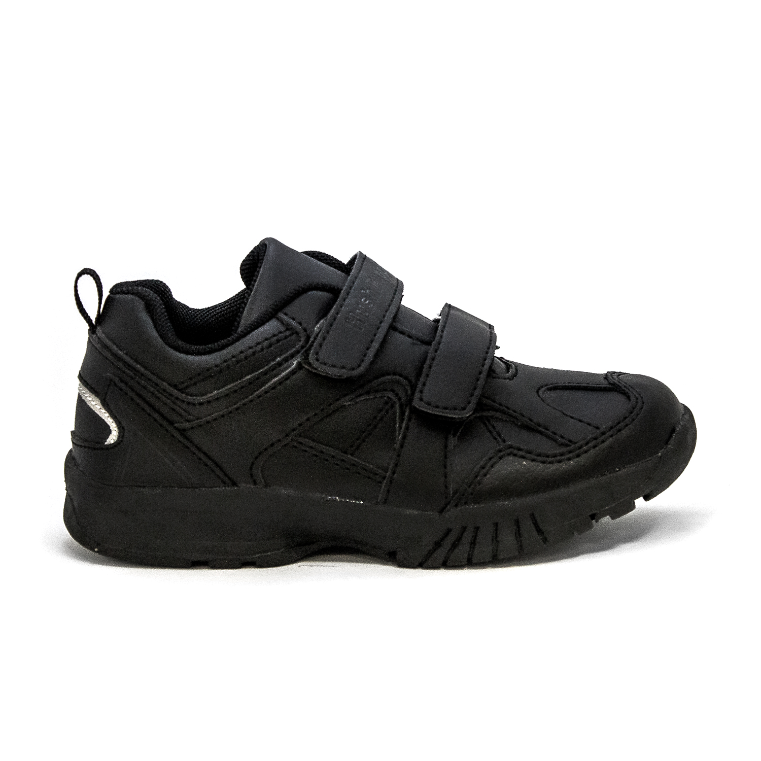 ZAPATILLA HUSH PUPPIES KIDS RACE 2 VELCROS NEGRO - 3