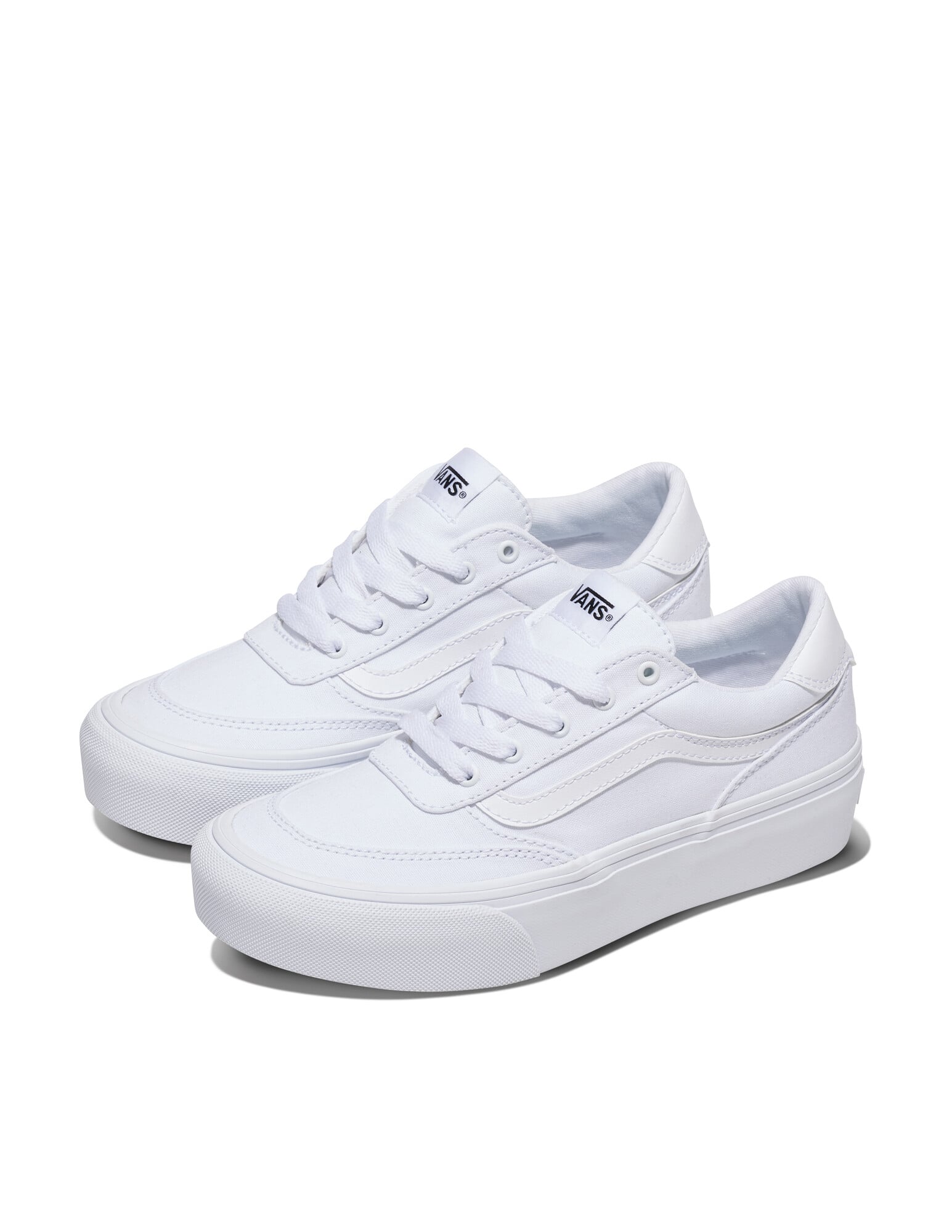 ZAPATILLAS VANS MUJER BROOKLYN LS PLATFORM BLANCO - 2