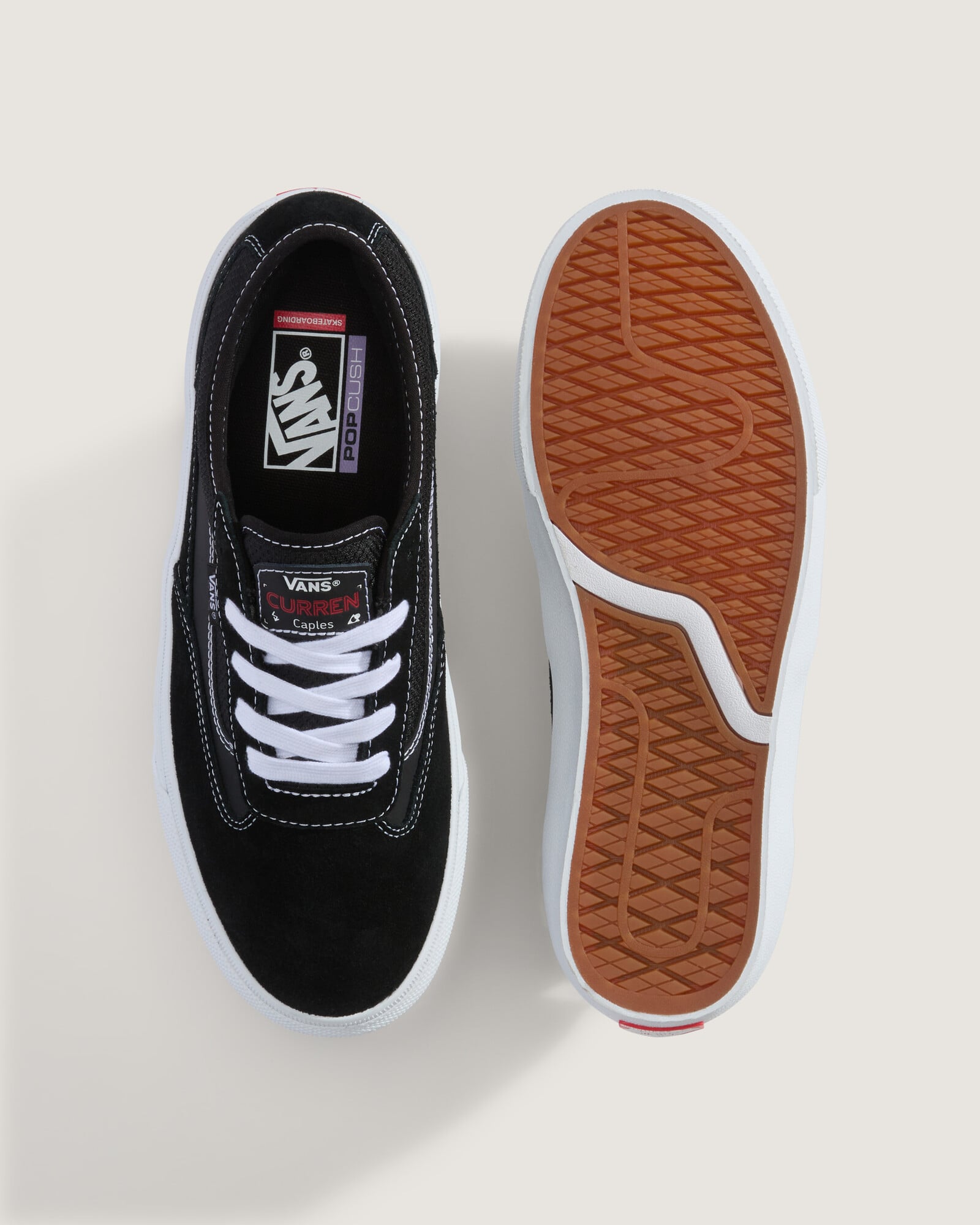 ZAPATILLAS VANS HOMBRE SKATE CURREN CAPLES NEGRO - 2