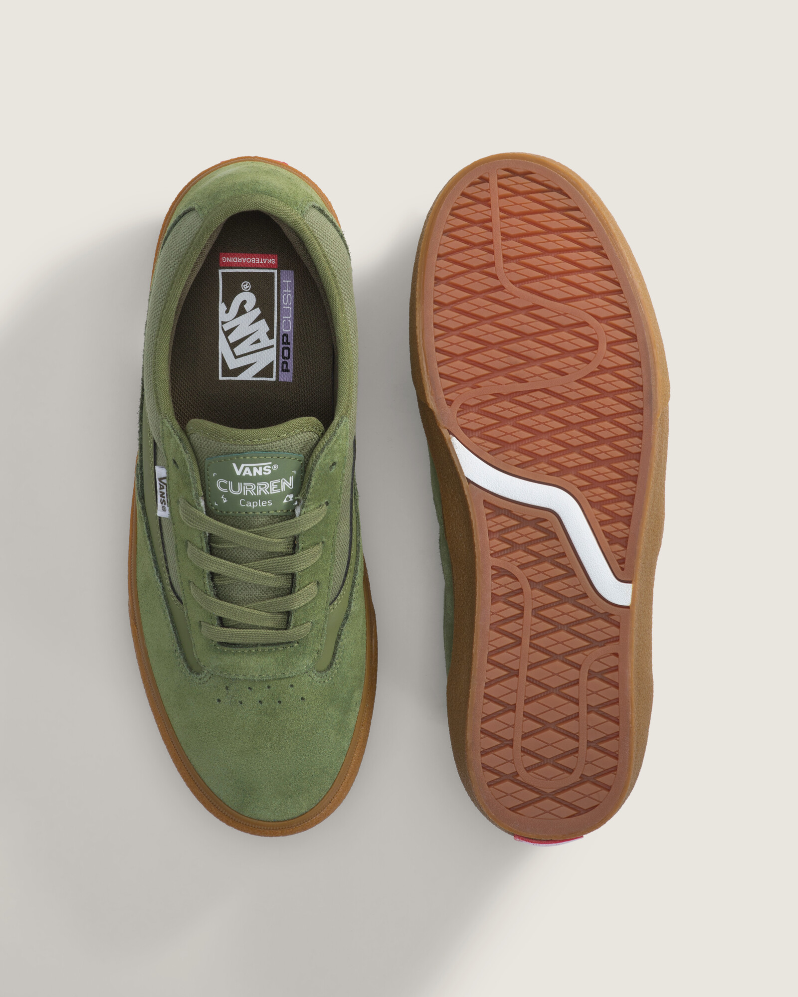 ZAPATILLAS VANS HOMBRE SKATE CURREN CAPLES VERDE - 3