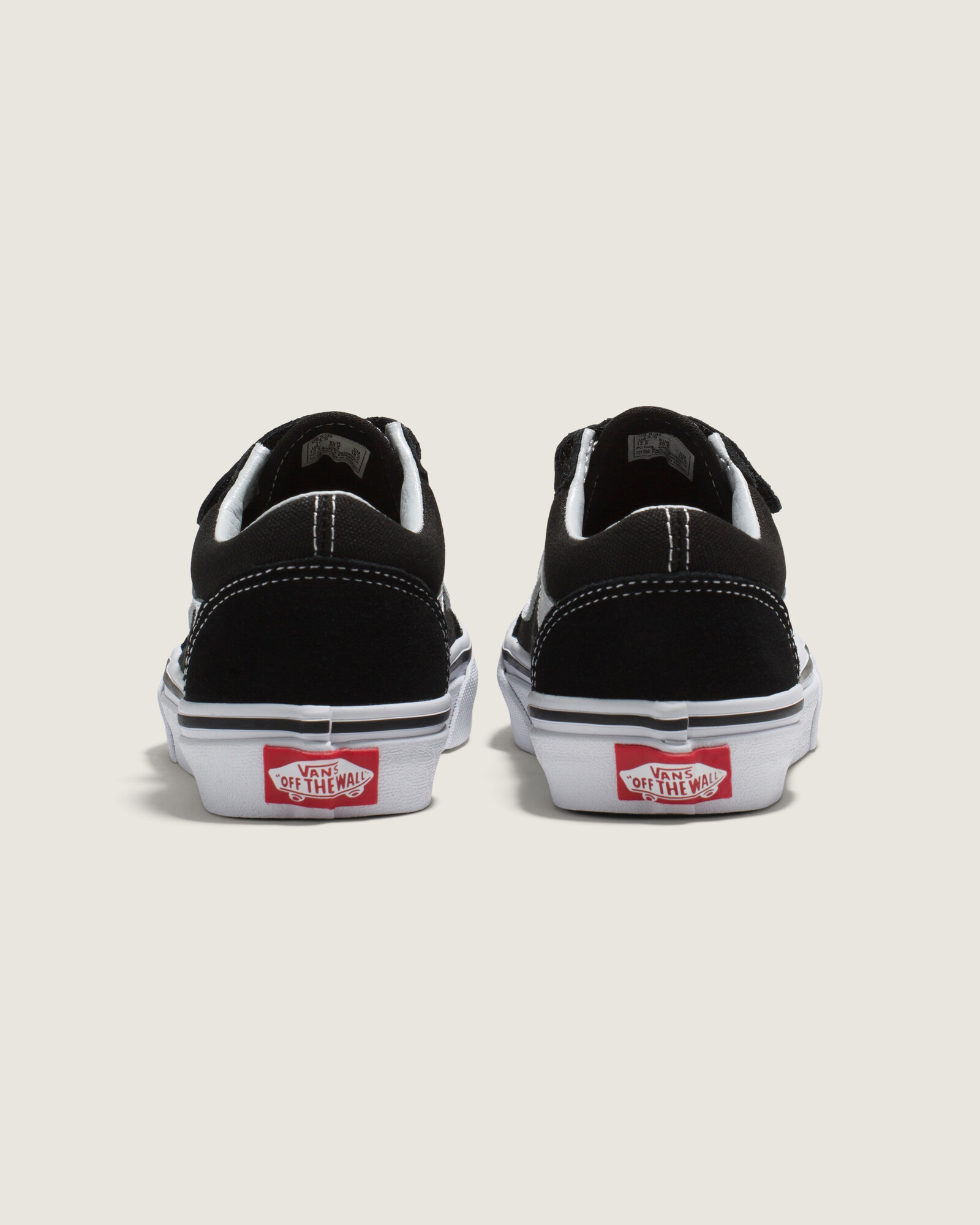 ZAPATILLAS VANS NIÑO OLD SKOOL V NEGRO - 4