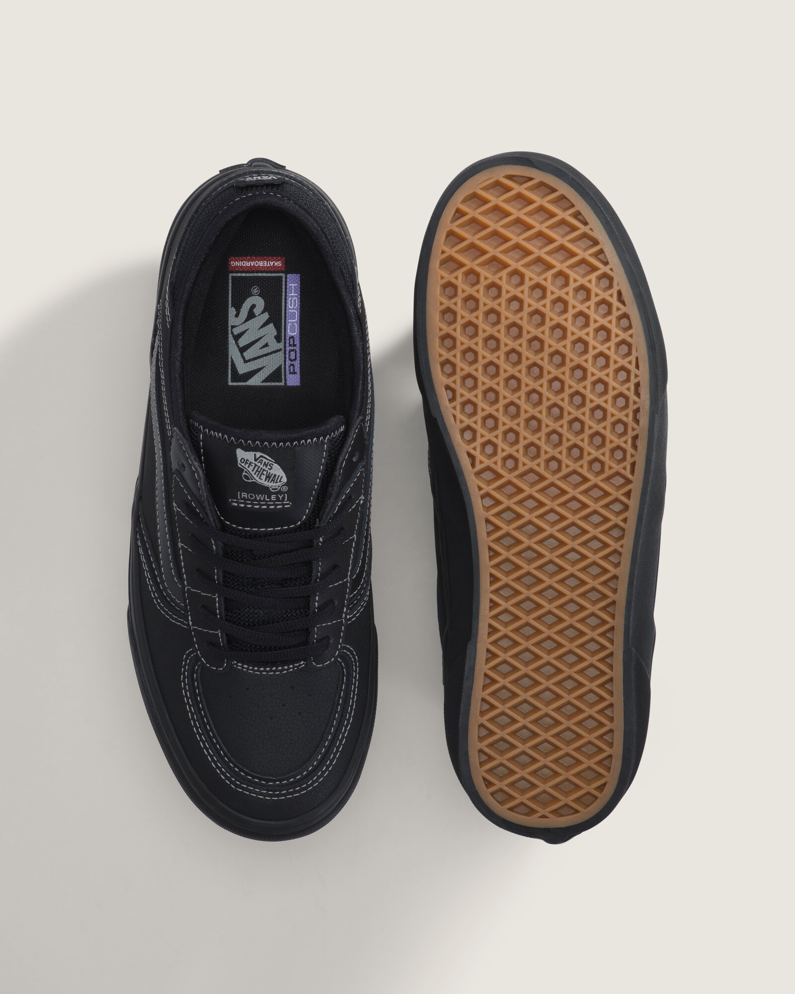 ZAPATILLAS VANS HOMBRE SKATE ROWLEY NEGRO - 3