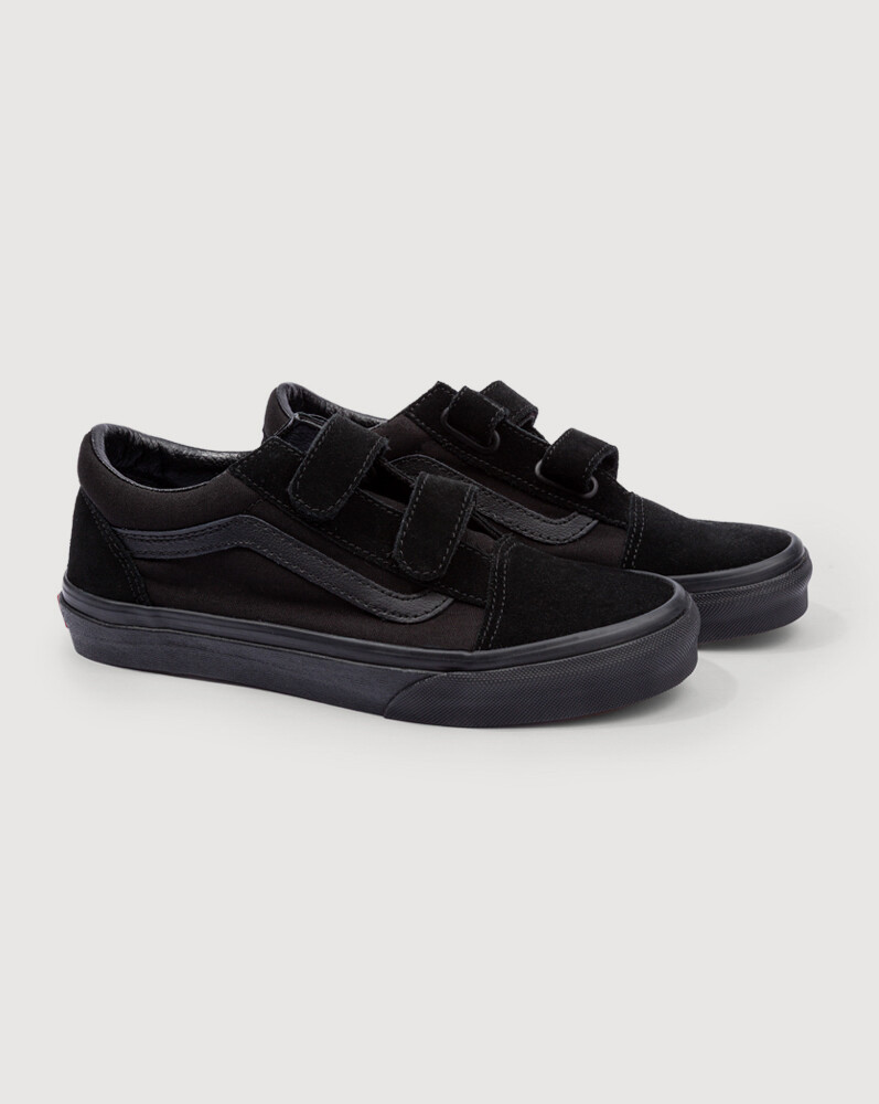 ZAPATILLAS VANS NIÑO OLD SKOOL V NEGRO - 2