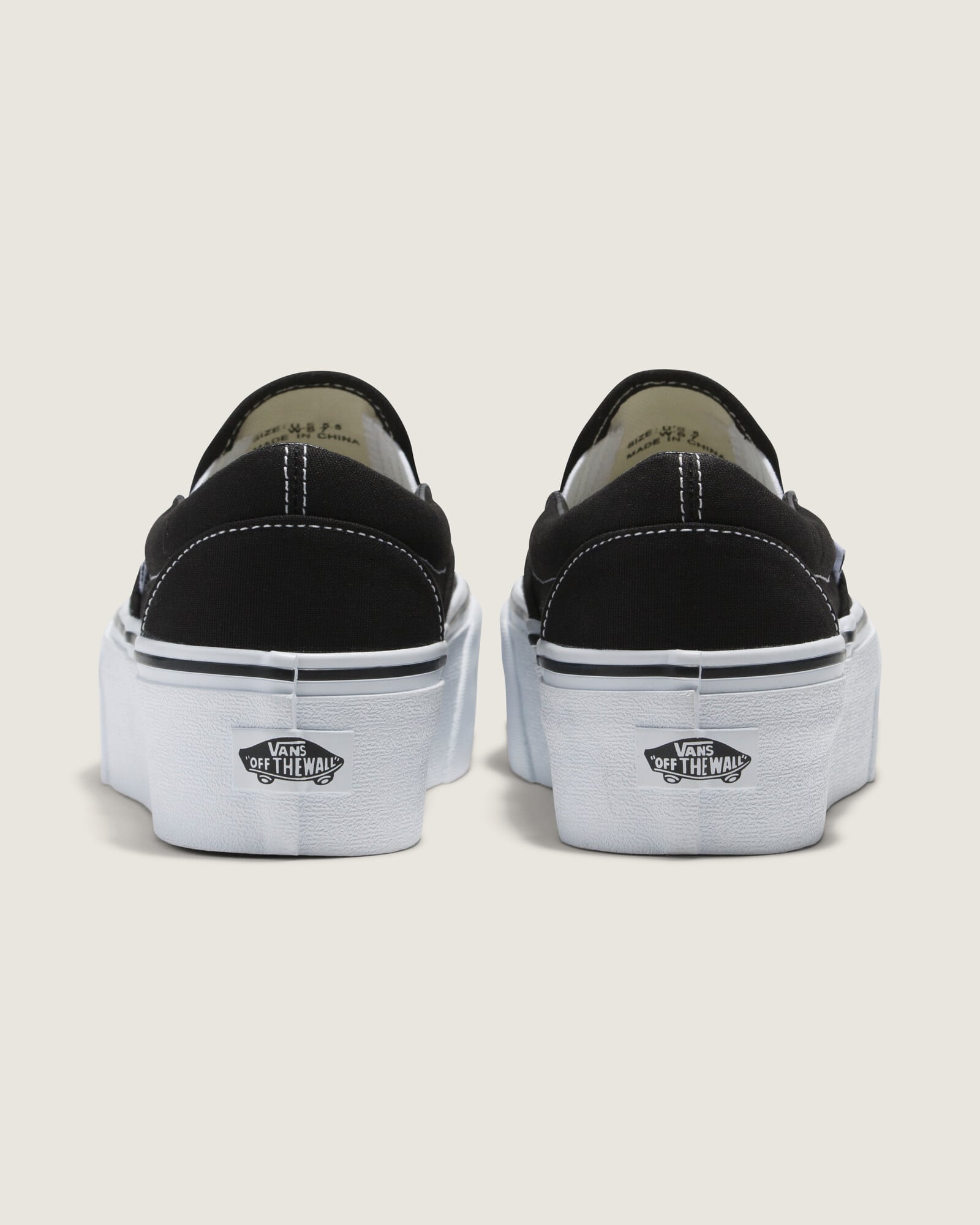ZAPATILLAS VANS CLASSIC SLIP-ON STACKFORM NEGRO - 4