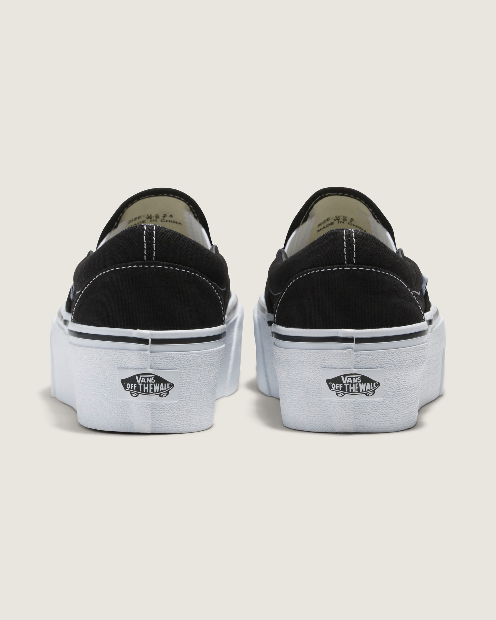 ZAPATILLAS VANS UNISEX CLASSIC SLIP-ON STACKFORM NEGRO - 4