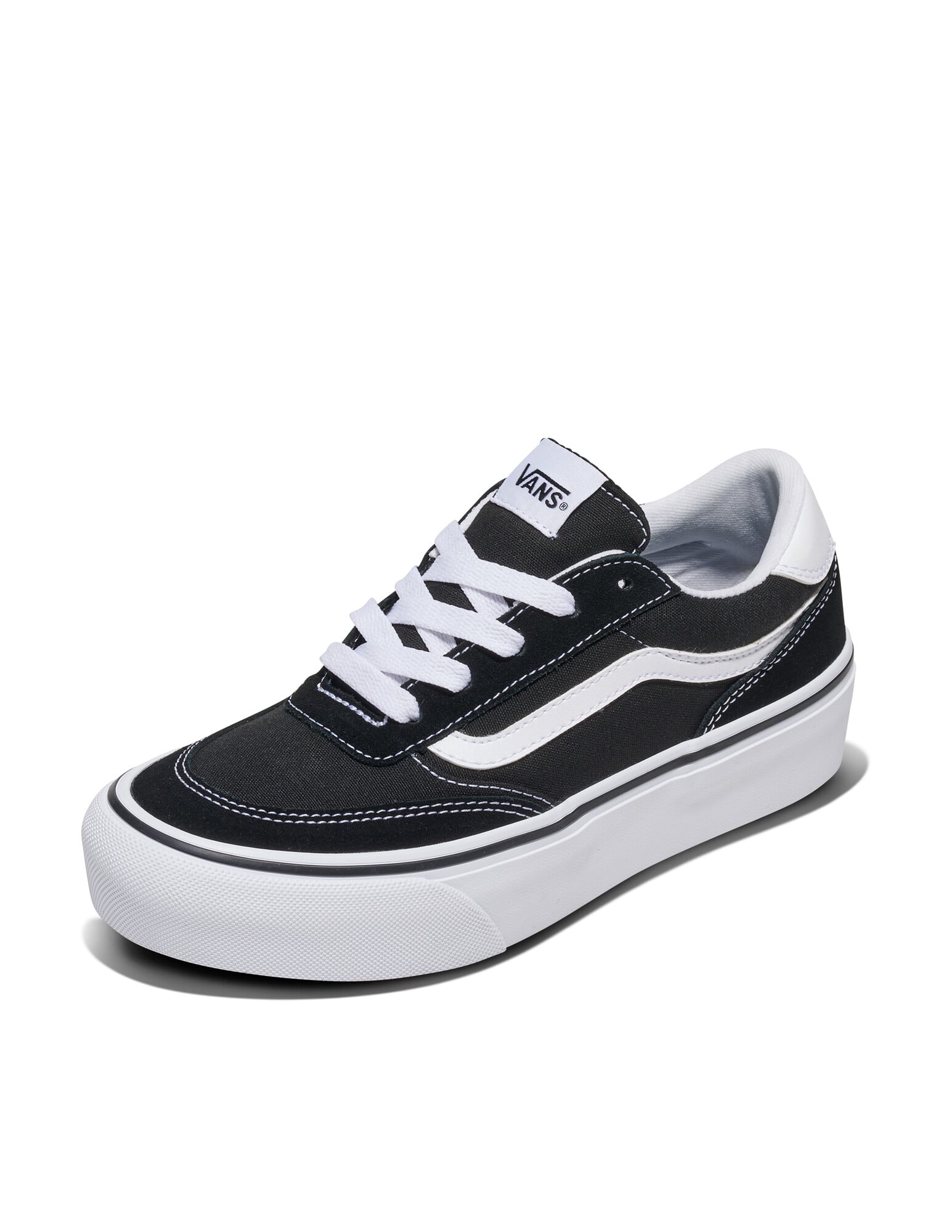 ZAPATILLAS VANS MUJER BROOKLYN LS PLATFORM NEGRO - 1