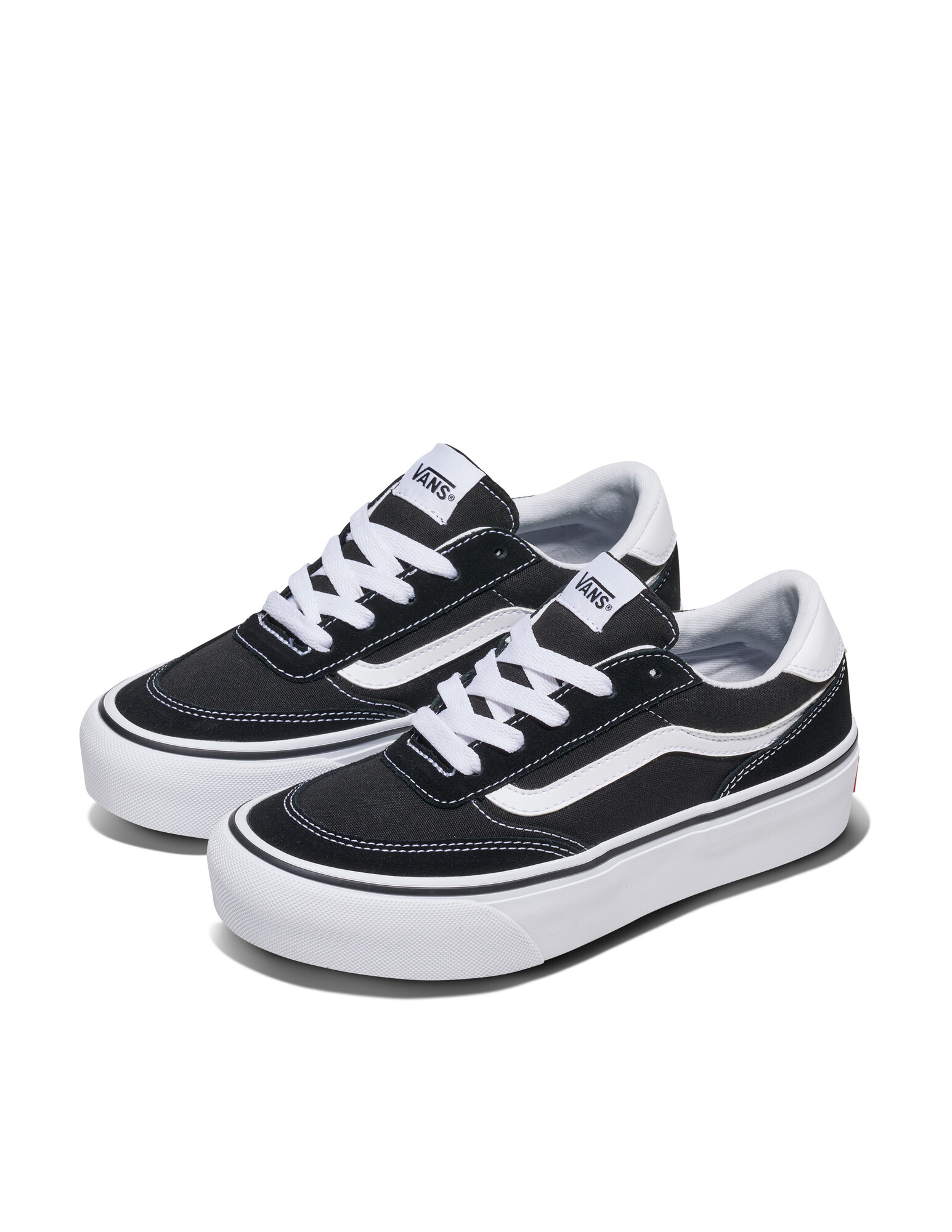 ZAPATILLAS VANS MUJER BROOKLYN LS PLATFORM NEGRO - 2