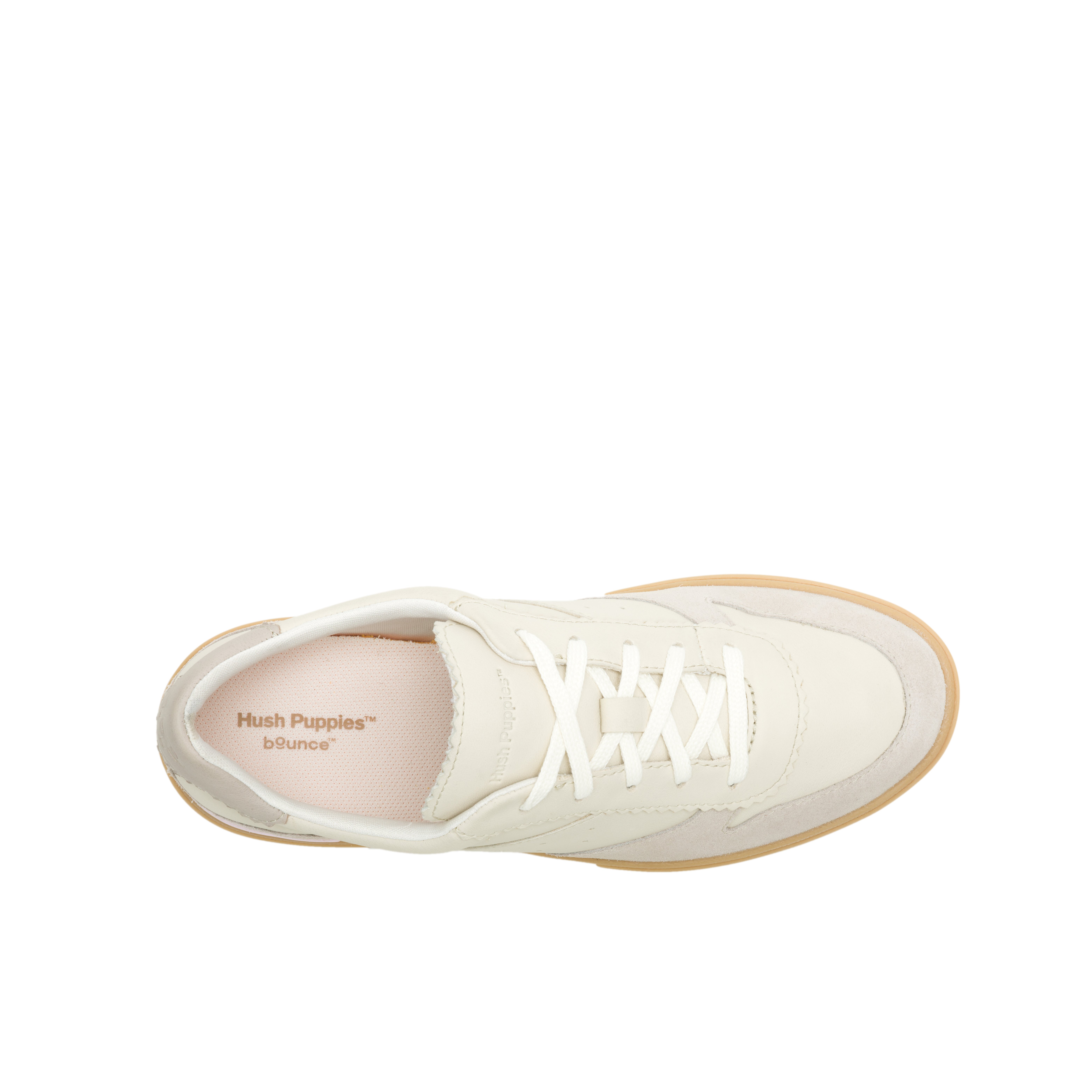 ZAPATILLA HUSH PUPPIES MUJER MAE CAP TOE LACE BEIGE CLARO - 3