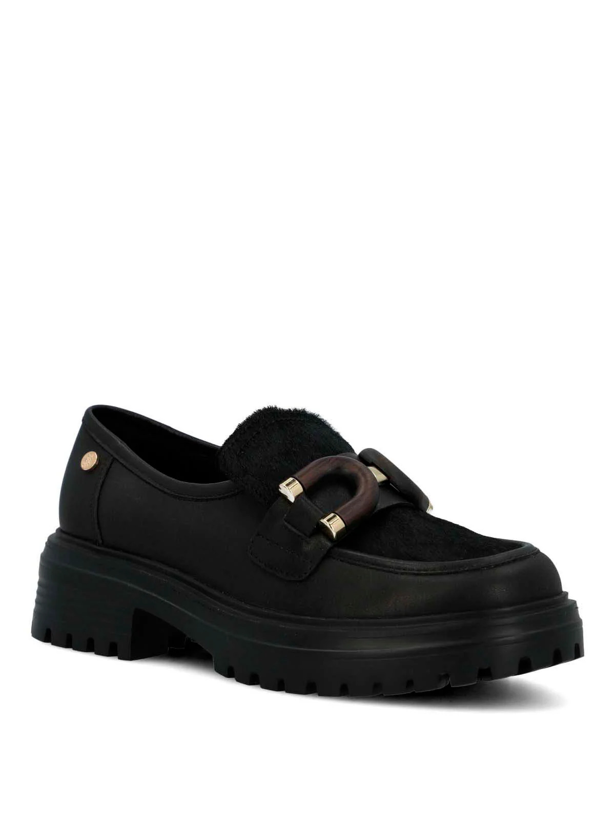 MOCASÍN HUSH PUPPIES MUJER BOTANA NEGRO - 1
