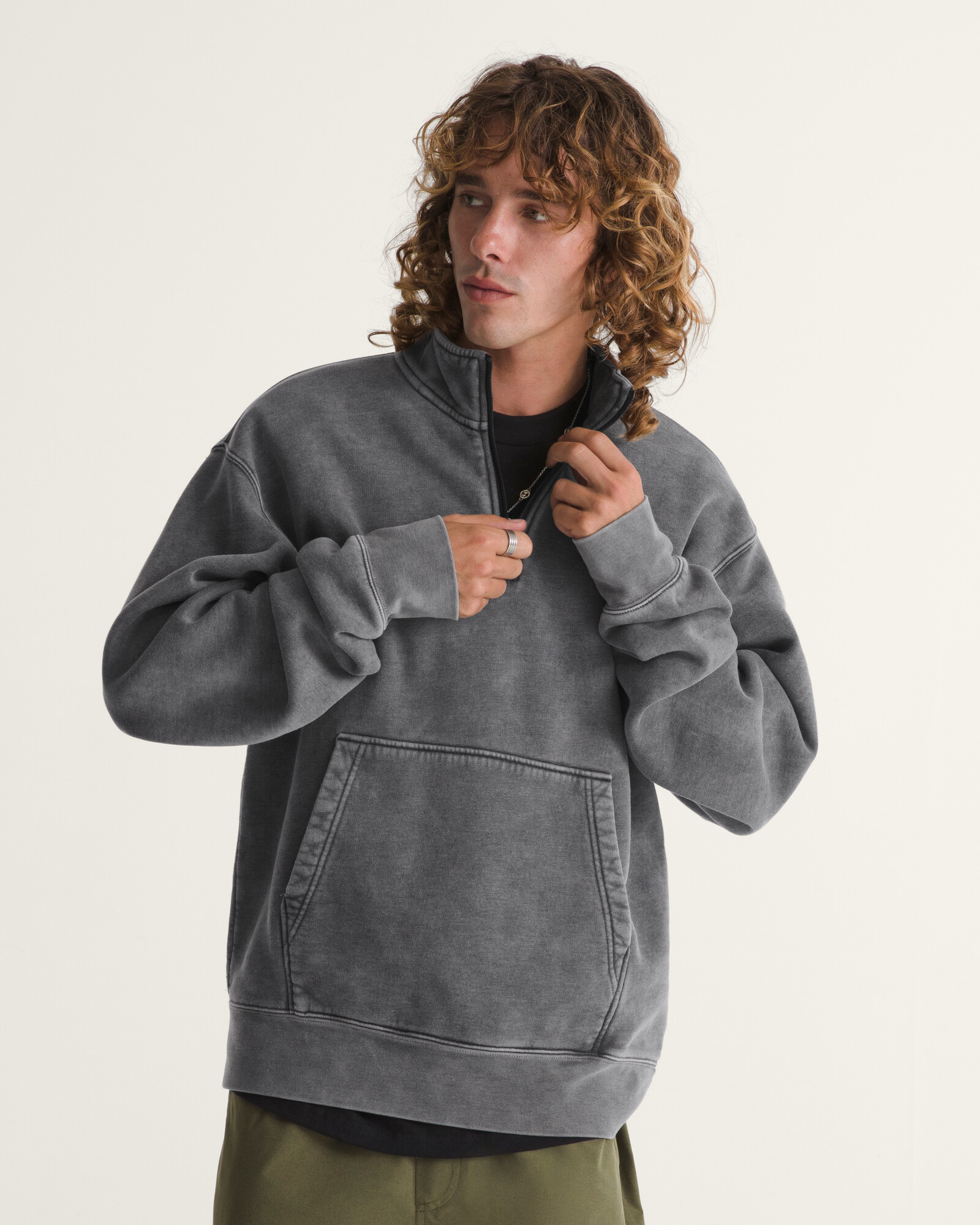 POLERÓN QUARTER ZIP NEGRO VANS - 3