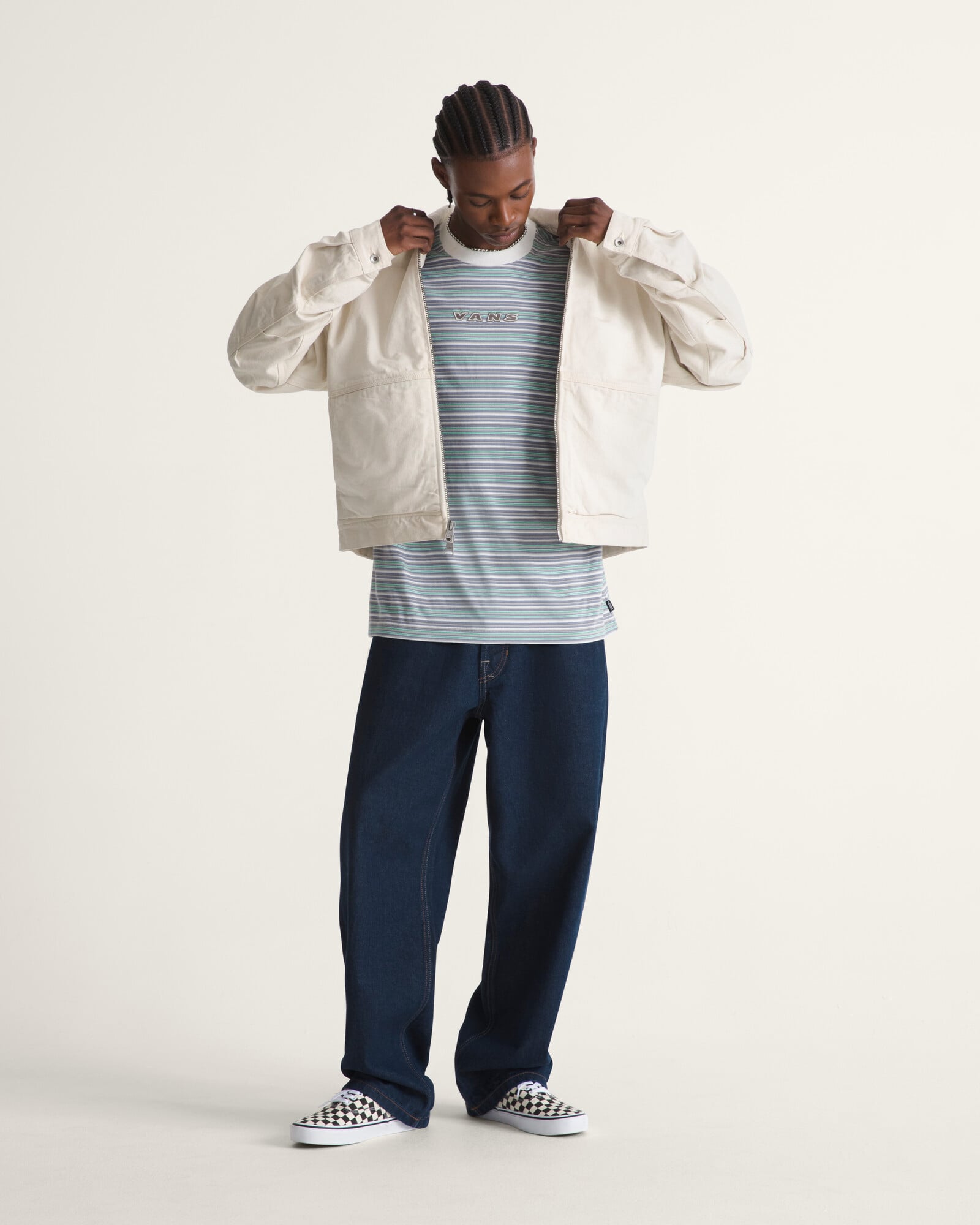 CASACA PREMIUM DENIM STATION BEIGE VANS - 5